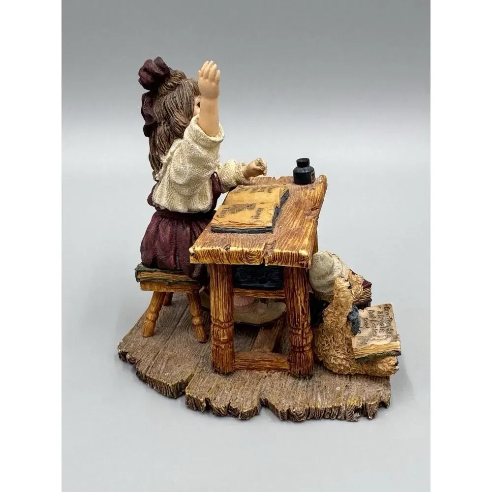 1999 Boyds Yesterdays' Child Dollstone, Stephanie w/Jim..School Days, #3540